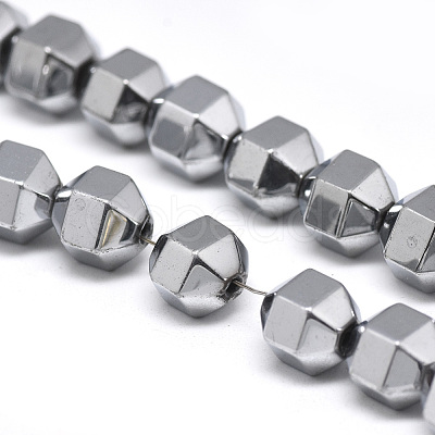 Electroplate Non-magnetic Synthetic Hematite Beads Strands G-T061-31A-1