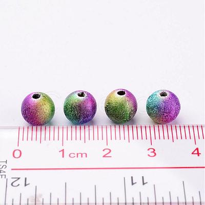 Spray Painted Acrylic Beads PB25P9284-1