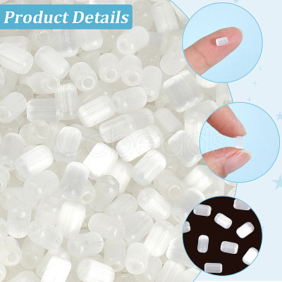 600Pcs Drawbench Style Glass Seed Beads SEED-PA0001-25B-1