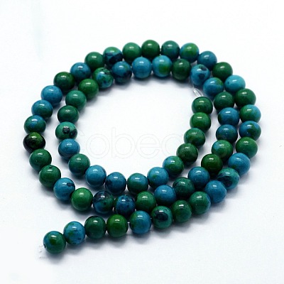 Synthetic Chrysocolla Beads Strands X-G-I199-34-8mm-1