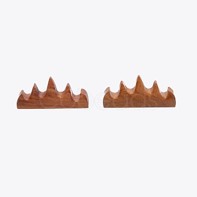 Sandal Wood Chinese Calligraphy Brush Holder AJEW-WH0240-73-1