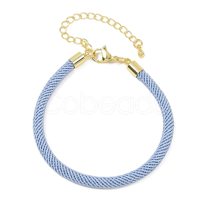 4.5MM Round Nylon Milan Cord Bracelet Making BJEW-I245-01G-32-1