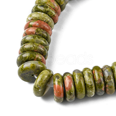 Natural Unakite Beads Strands G-F743-06D-1