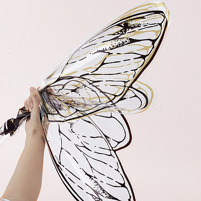 40Pcs 2 Colors Butterfly Wing OPP Gift Wrapping Paper DIY-DR0001-76-1