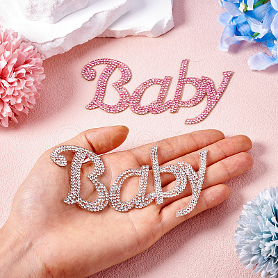 2Pcs 2 Colors Hotfix Rhinestone DIY-TA0010-59-1