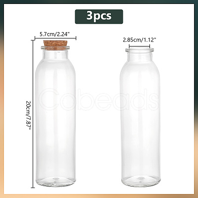 Glass Containers with Cork Lid AJEW-WH0348-242A-1