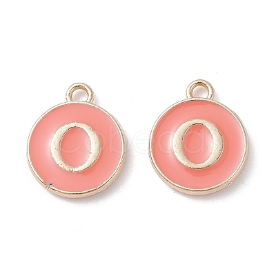 (Defective Closeout Sale Border damaged) Golden Plated Alloy Enamel Charms ENAM-XCP0001-20O-1