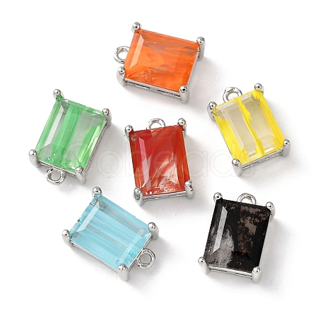 Brass Glass Charms KK-Z141-12P-1