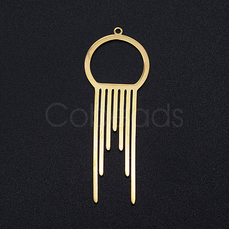 201 Stainless Steel Big Filigree Pendants STAS-T049-T700-2-1