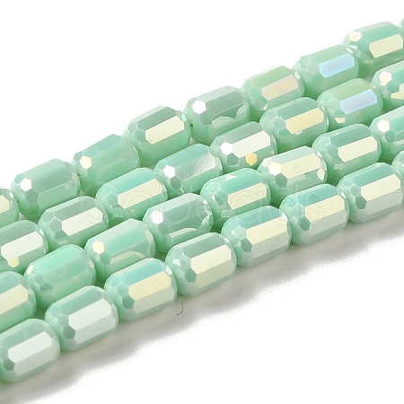 Electroplate Glass Beads Strands EGLA-D031-01F-1