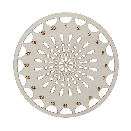 Wooden Embroidery Thread Plate PW-WG75950-02-1