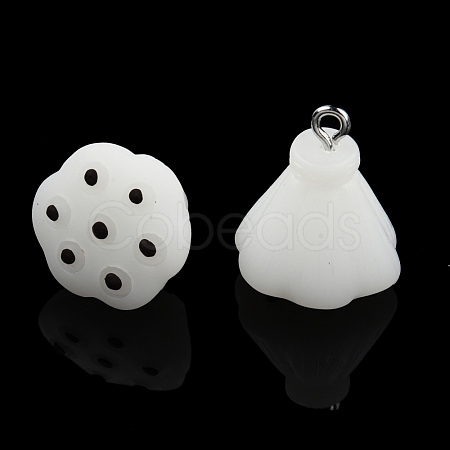 Opaque Resin Pendants RESI-N021-32B-1