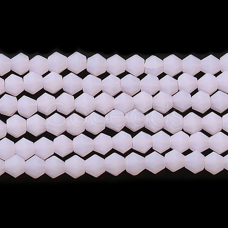 Imitation Jade Frosted Glass Bead Strands EGLA-A039-J4mm-MD02-1