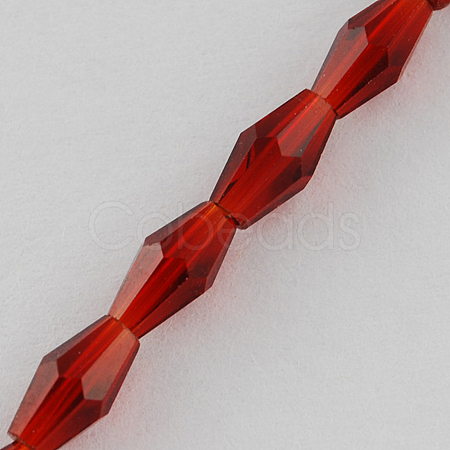 Glass Beads Strands X-GLAA-R026-8x4mm-08-1