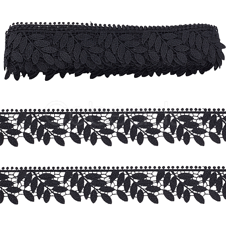 10 Yards Leaf Polyester Lace Trim OCOR-WR0001-87A-1