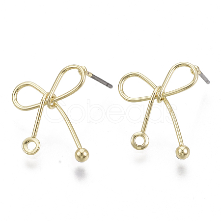 Iron Stud Earring Findings IFIN-N005-24-1