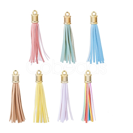 PU Imitation Leather Tassel Pendants FIND-TA0005-07A-1