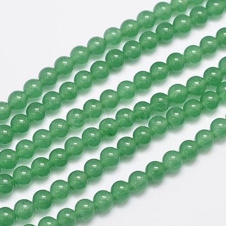Natural & Dyed Malaysia Jade Bead Strands G-A146-6mm-A04-1