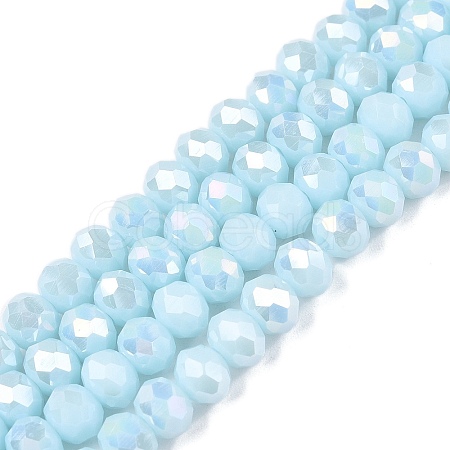Electroplate Glass Beads Strands LS-EGLA-A044-P6mm-B06-1
