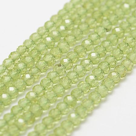 Natural Peridot Bead Strands X-G-P271-3mm-12-1