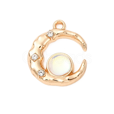 Alloy & Resin & Rhinestone Pendants RE-CBA6A90-05G-1