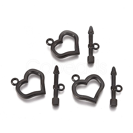 304 Stainless Steel Toggle Clasps Ion Plating(IP) STAS-L247-002EB-1