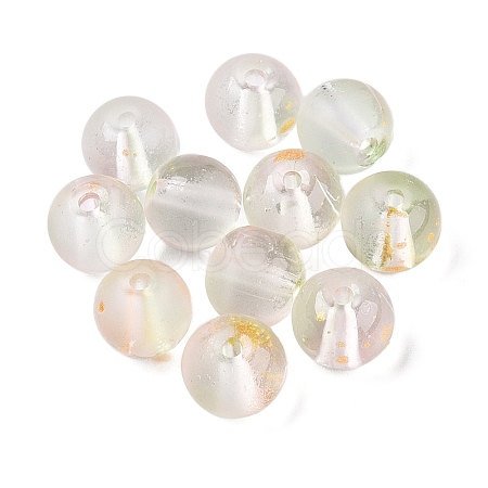 Frosted Baking Paint Glass Beads DGLA-N005-8mm-02-1