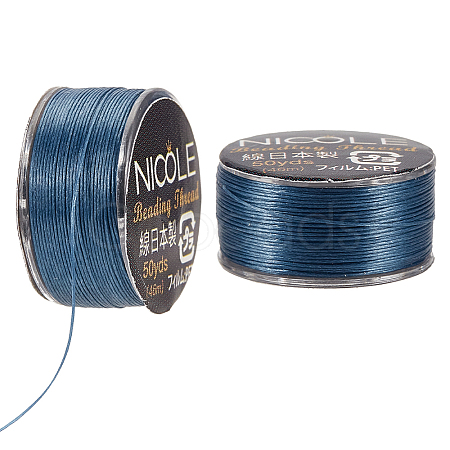 Nylon Beading Thread NWIR-WH0005-10Q-1