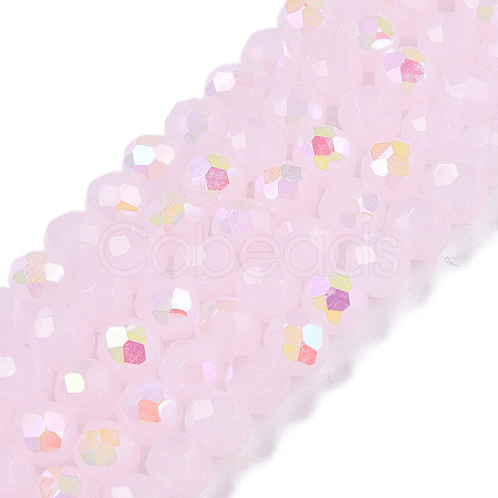 Electroplate Glass Beads Strands EGLA-A044-J4mm-L02-1