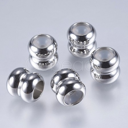 201 Stainless Steel Beads X-STAS-F145-05-1