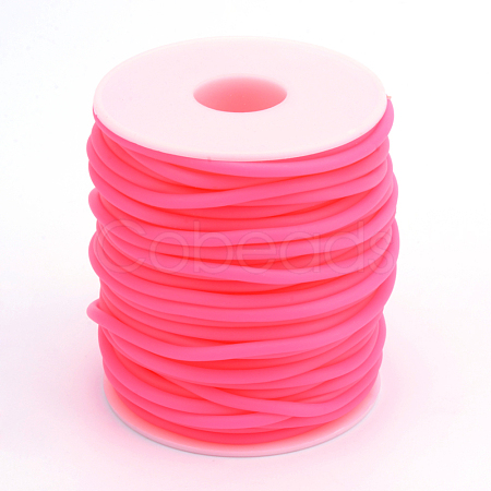 Hollow Pipe PVC Tubular Synthetic Rubber Cord RCOR-R007-3mm-02-1