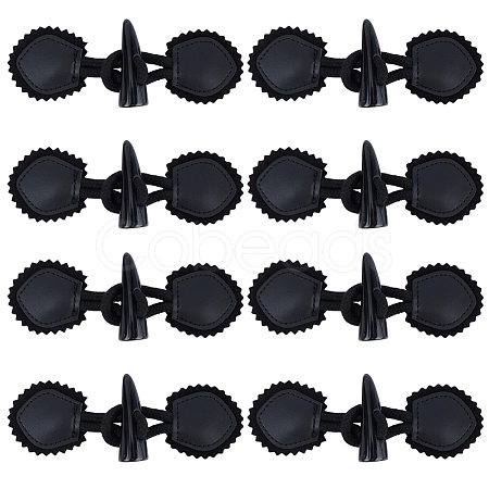 8 Pairs Resin Buttons BUTT-CL0001-08-1