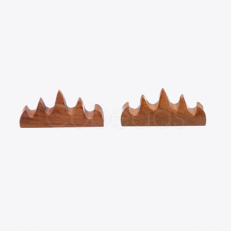 Sandal Wood Chinese Calligraphy Brush Holder AJEW-WH0240-73-1