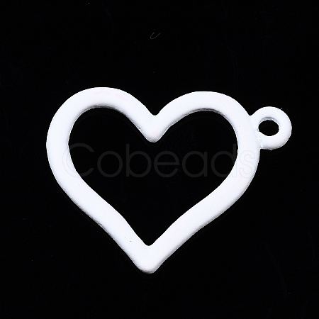 Spray Painted Alloy Pendants PALLOY-Q434-013A-NR-1