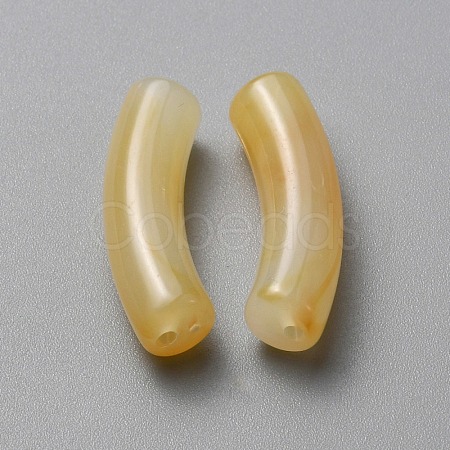 Opaque Acrylic Beads MACR-WH0007-83J-1