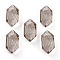 Embossed Glass Rhinestone Pendants, Bicone, Faceted, Satin, 13x6.5x4mm, Hole: 1.5mm