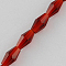 Glass Beads Strands, Faceted, Bicone, Dark Red, 8x4x4mm, Hole: 1mm