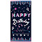 Polyester Hanging Banner Sign, Party Decoration Supplies Celebration Backdrop, Rectangle, Dark Violet, 180x90cm