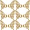 SUNNYCLUE 10 Sets Brass Micro Pave Clear Cubic Zirconia Pendants, Wing, Real 18K Gold Plated, 11x16x5mm, Hole: 3mm