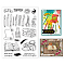 PVC Plastic Stamps, for DIY Scrapbooking, Photo Album Decorative, Cards Making, Stamp Sheets, 16x11x0.3cm