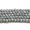 Opaque Solid Color Electroplate Glass Beads Strands, Pearl Luster Plated, Faceted, Bicone, Gray, 4x4mm, Hole: 0.8mm, about 82~85pcs/strand, 30.5~31cm