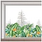 Self-Adhesive PVC Window Sticker, for Window Home Decoration, Leaf, 390x1180mm