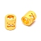 Alloy Letter Beads, Column, Matte Gold Color, Letter.X, 6.5x6mm, Hole: 3mm