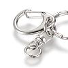 Alloy Keychain Clasp Findings PALLOY-T010-07P-2