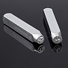 Iron Metal Stamps AJEW-BC0005-67B-3