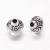 Tibetan Style Antique Silver Tone Bicone Alloy Spacer Beads X-LF1152Y-NF-2