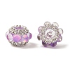 Sparkling Acrylic Rhinestone Round Beads OACR-NH0002-01B-07-1
