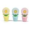 Flower Food Grade Silicone Focal Beads SIL-A011-03A-1