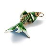 Brass Cloisonne Pendants KK-P251-A04-G-3