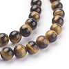 Natural Tiger Eye Beads Strands G-G099-6mm-4-3